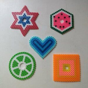 NEW-set of 5 handmade coasters